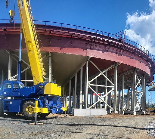 Будівництво насосної станції зворотного водопостачання ПівнГЗК.